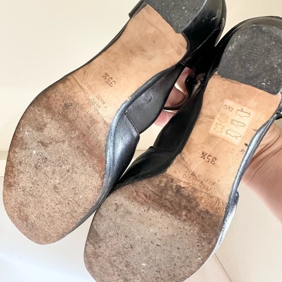 Taryn Rose Black T-Strap Heels size 5 - Picture 5 of 6